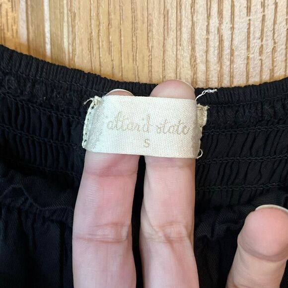 Altar’d State Black Long Sleeve Mini Dress Small - Picture 4 of 8